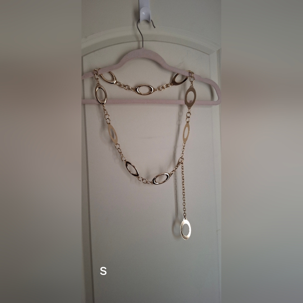 Golden Tone chain womens belt selena boho chic elegant luxury Formal